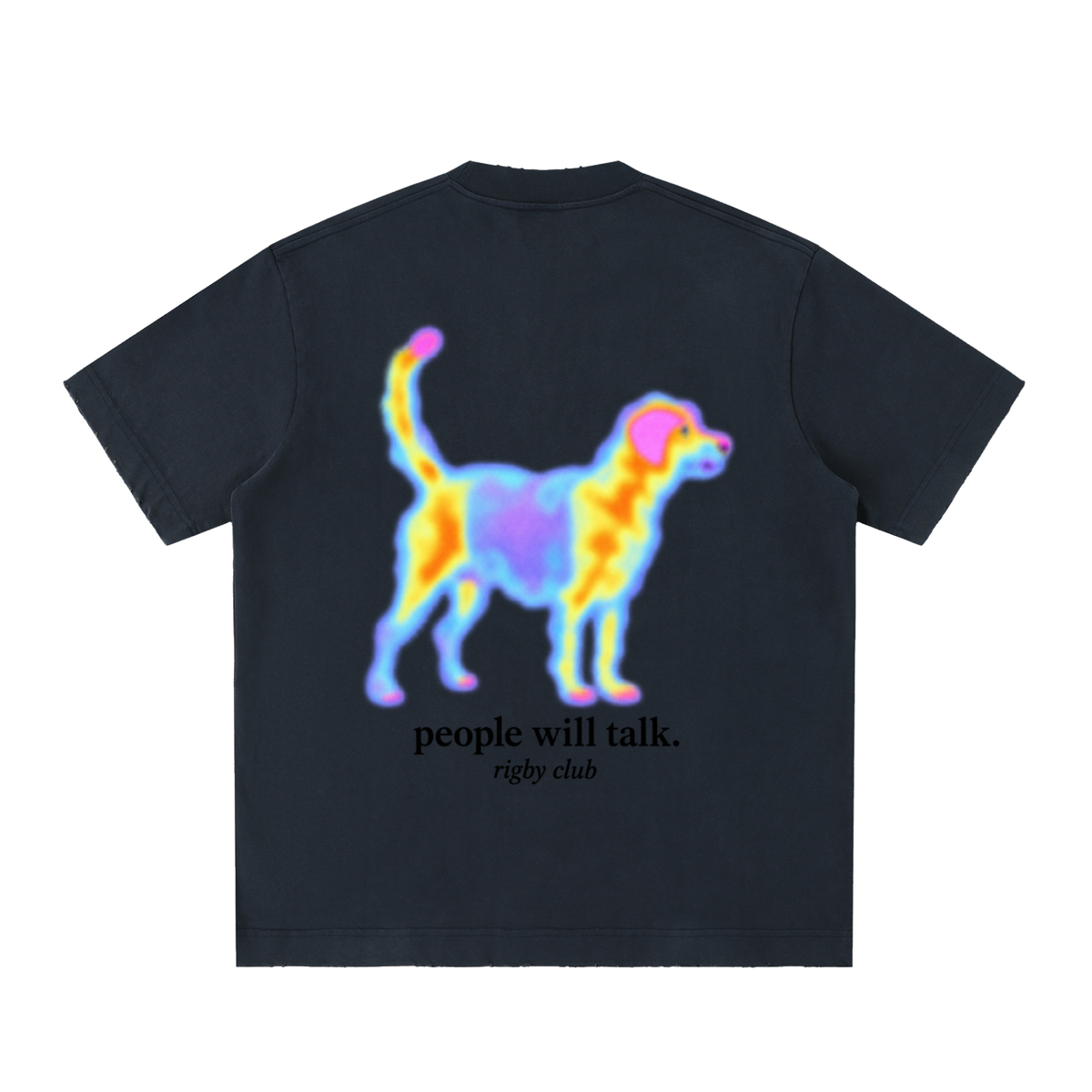 people will talk - Heavyweight Vintage Washed Frayed T-Shirt
