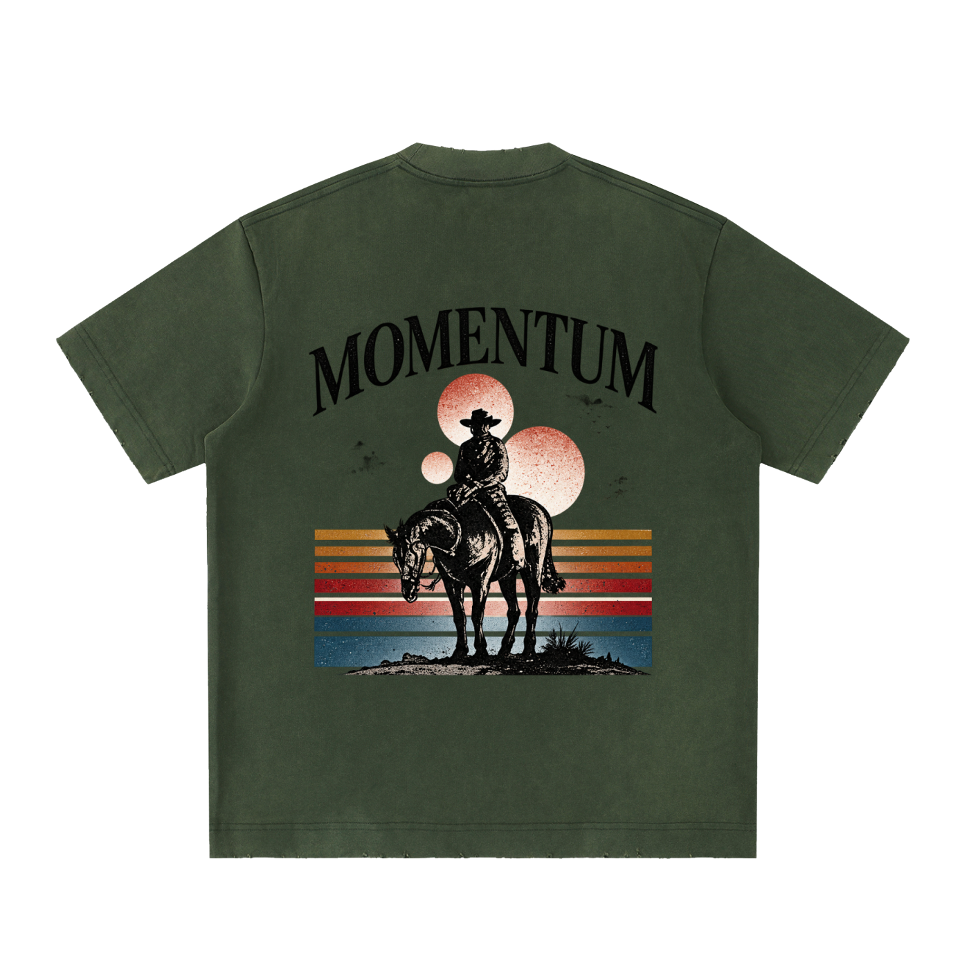 lone ranger - Heavyweight Vintage Washed Frayed T-Shirt