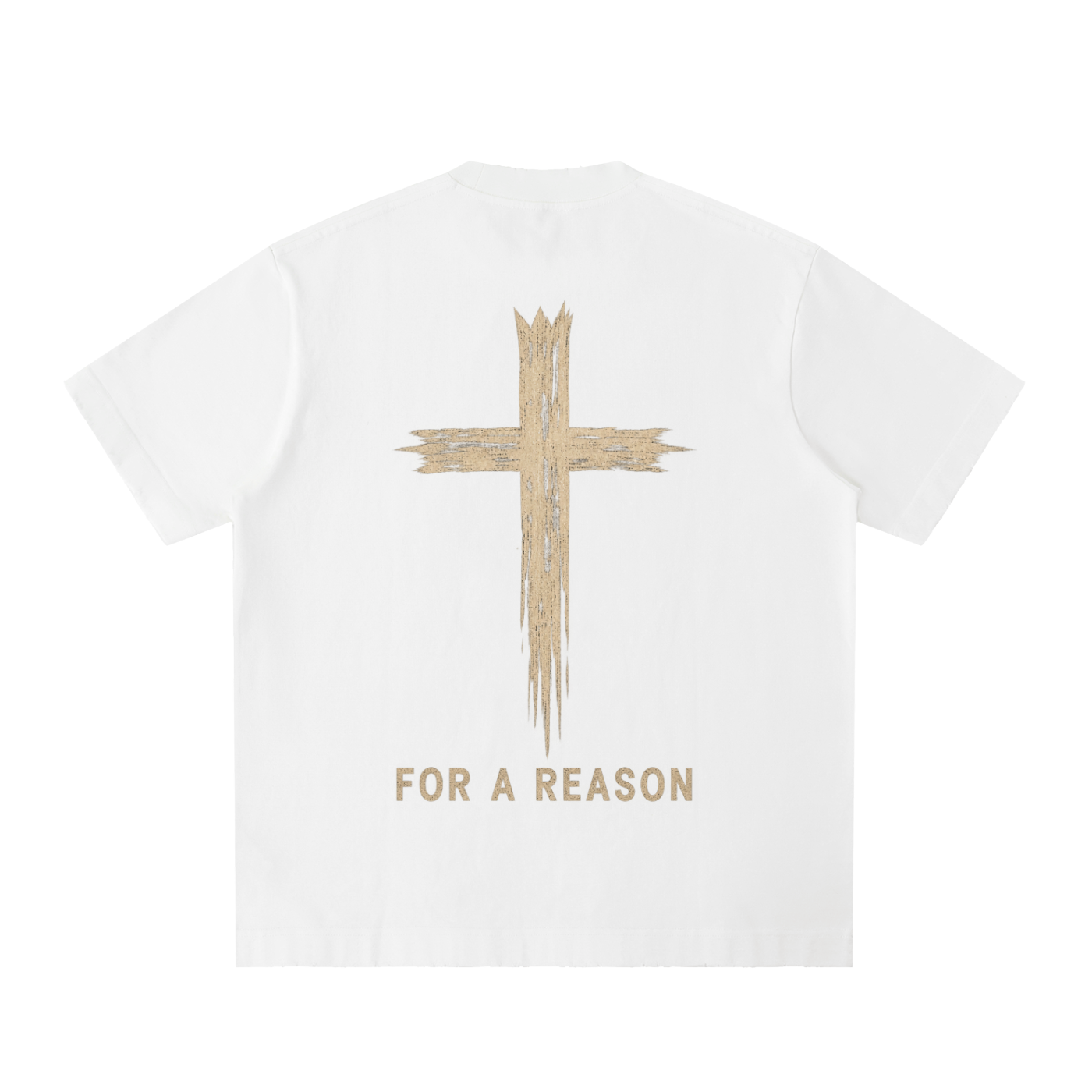 for a reason - Heavyweight Vintage Washed Frayed T-Shirt