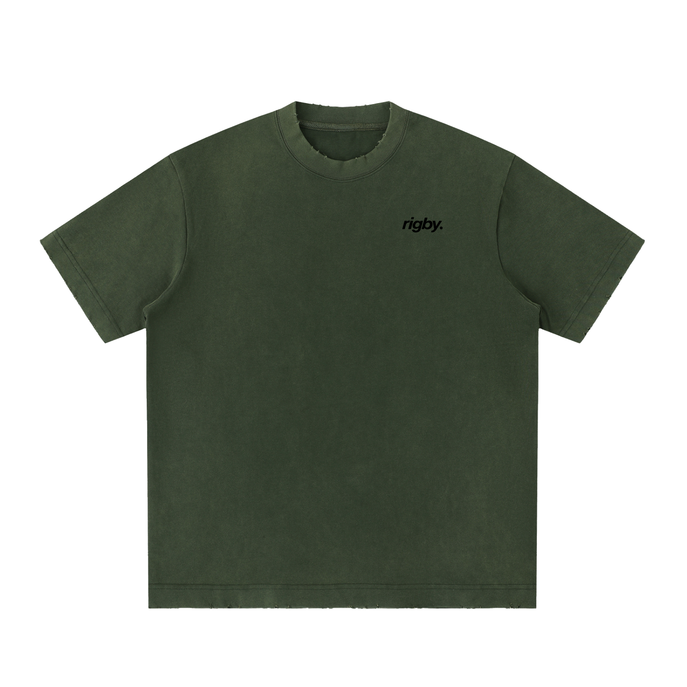 archive - Heavyweight Vintage Washed Frayed T-Shirt