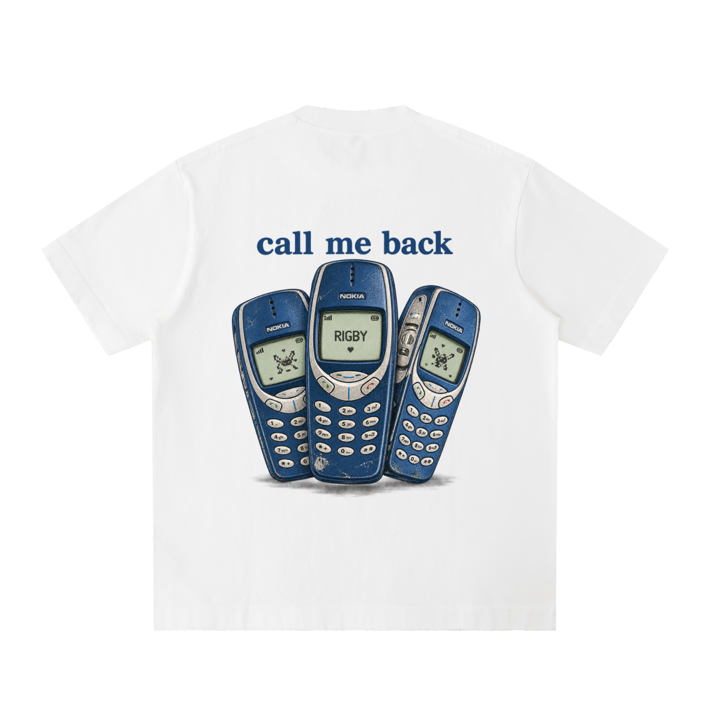 call me back - Heavyweight Vintage Washed Frayed T-Shirt