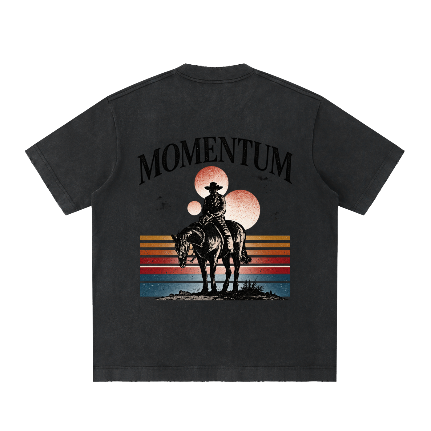 lone ranger - Heavyweight Vintage Washed Frayed T-Shirt