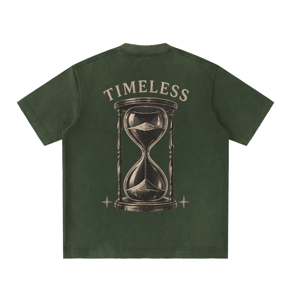 timeless - Heavyweight Vintage Washed Frayed T-Shirt