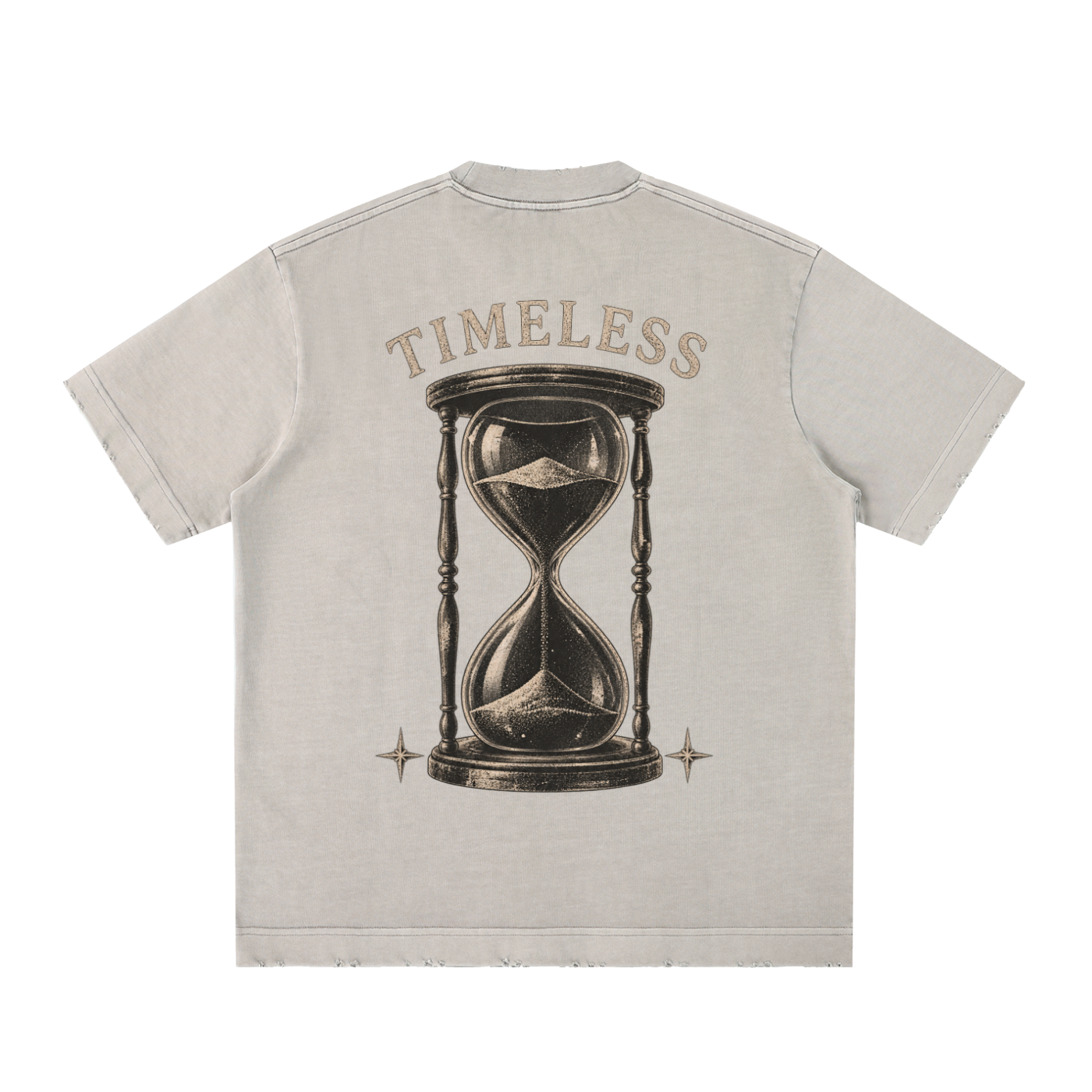 timeless - Heavyweight Vintage Washed Frayed T-Shirt