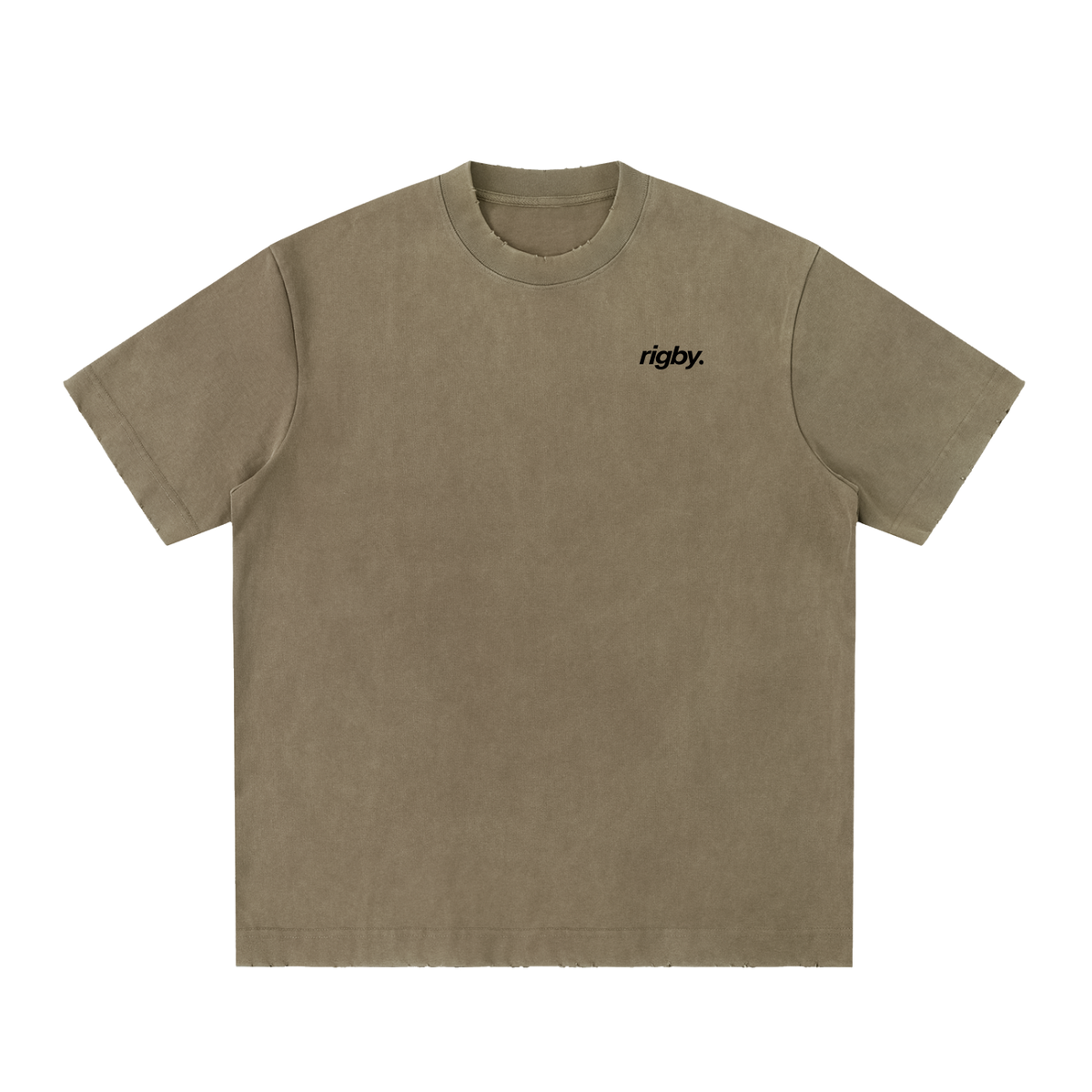 archive - Heavyweight Vintage Washed Frayed T-Shirt