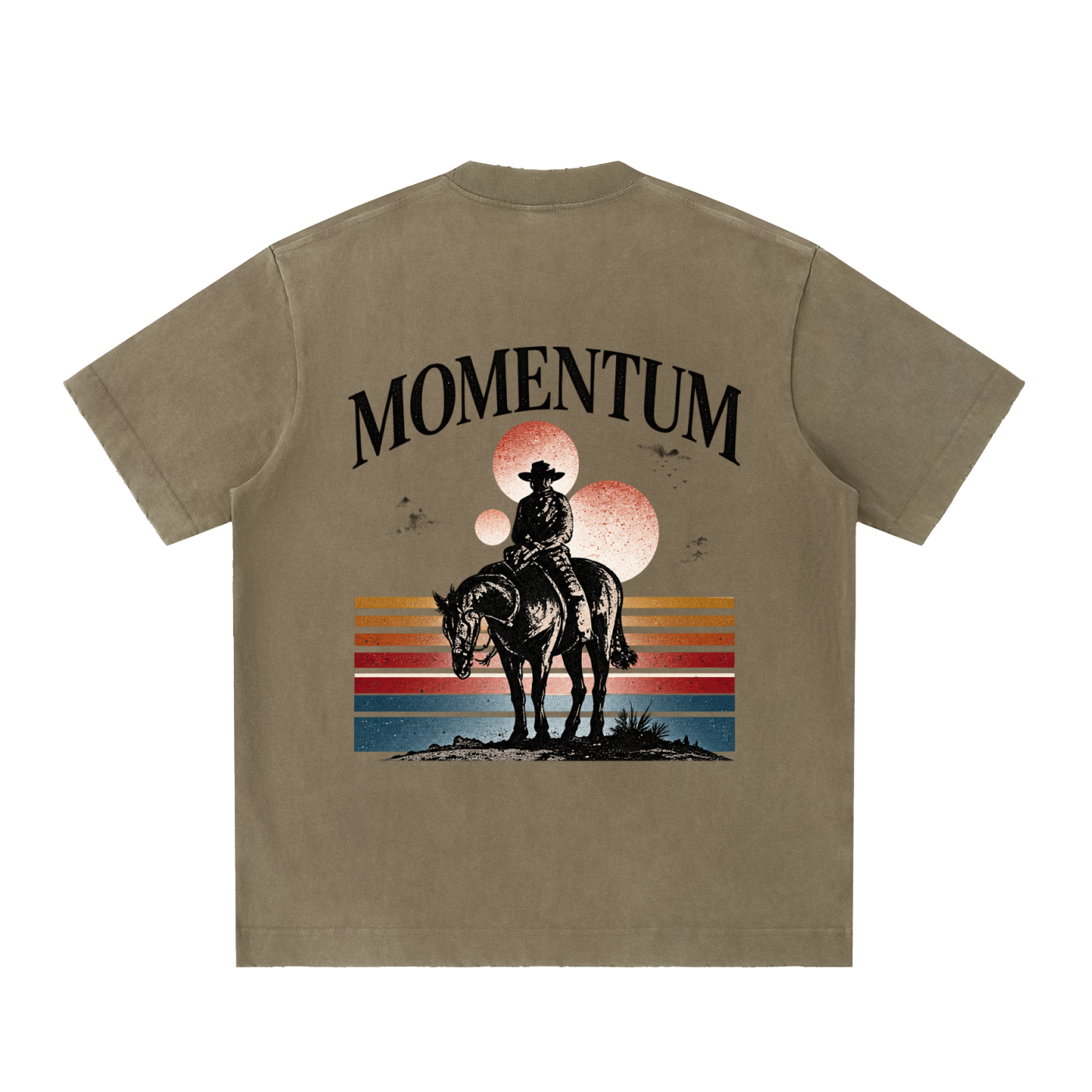 lone ranger - Heavyweight Vintage Washed Frayed T-Shirt