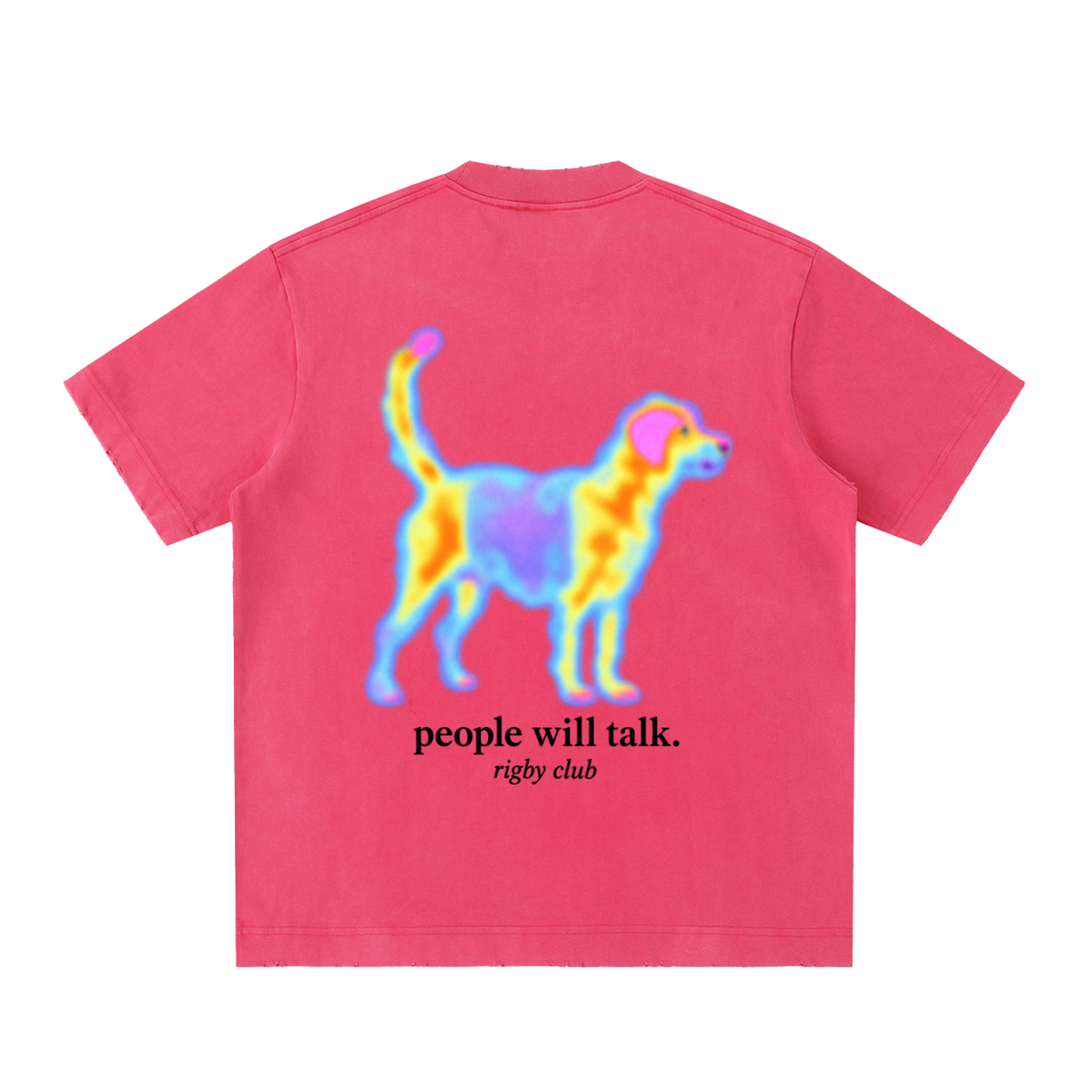 people will talk - Heavyweight Vintage Washed Frayed T-Shirt