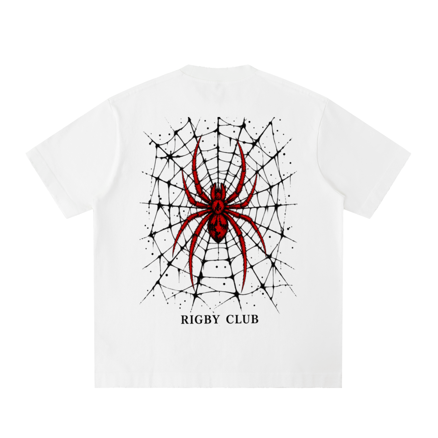 red spider - Heavyweight Vintage Washed Frayed T-Shirt