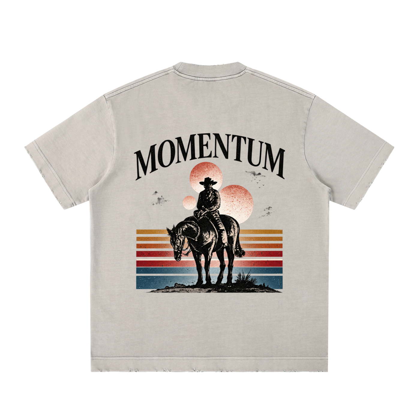 lone ranger - Heavyweight Vintage Washed Frayed T-Shirt