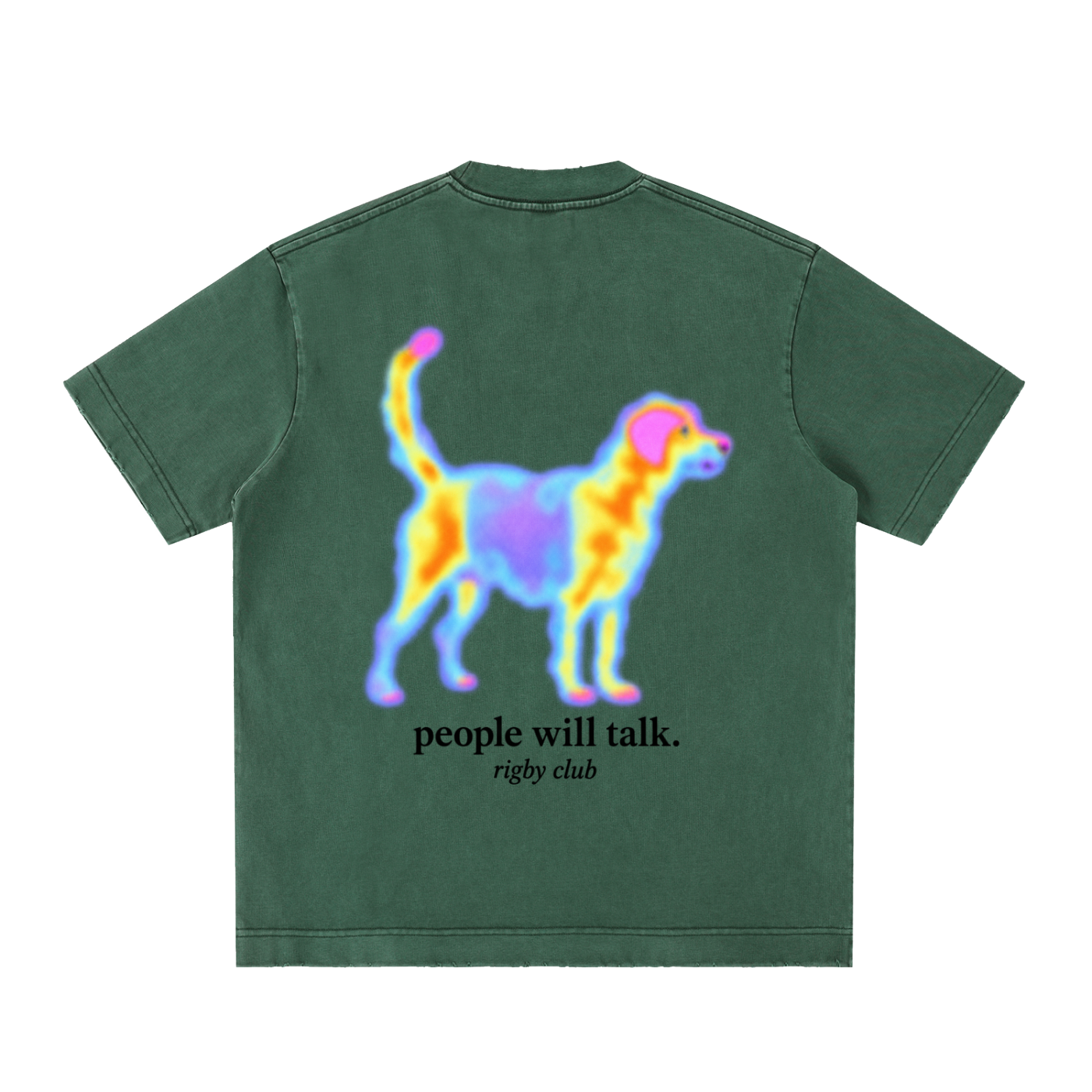 people will talk - Heavyweight Vintage Washed Frayed T-Shirt