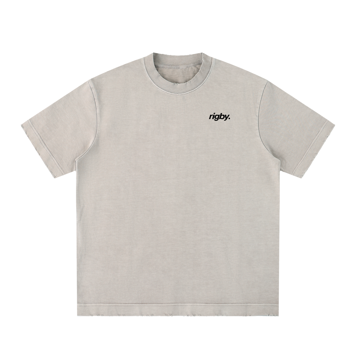 archive - Heavyweight Vintage Washed Frayed T-Shirt
