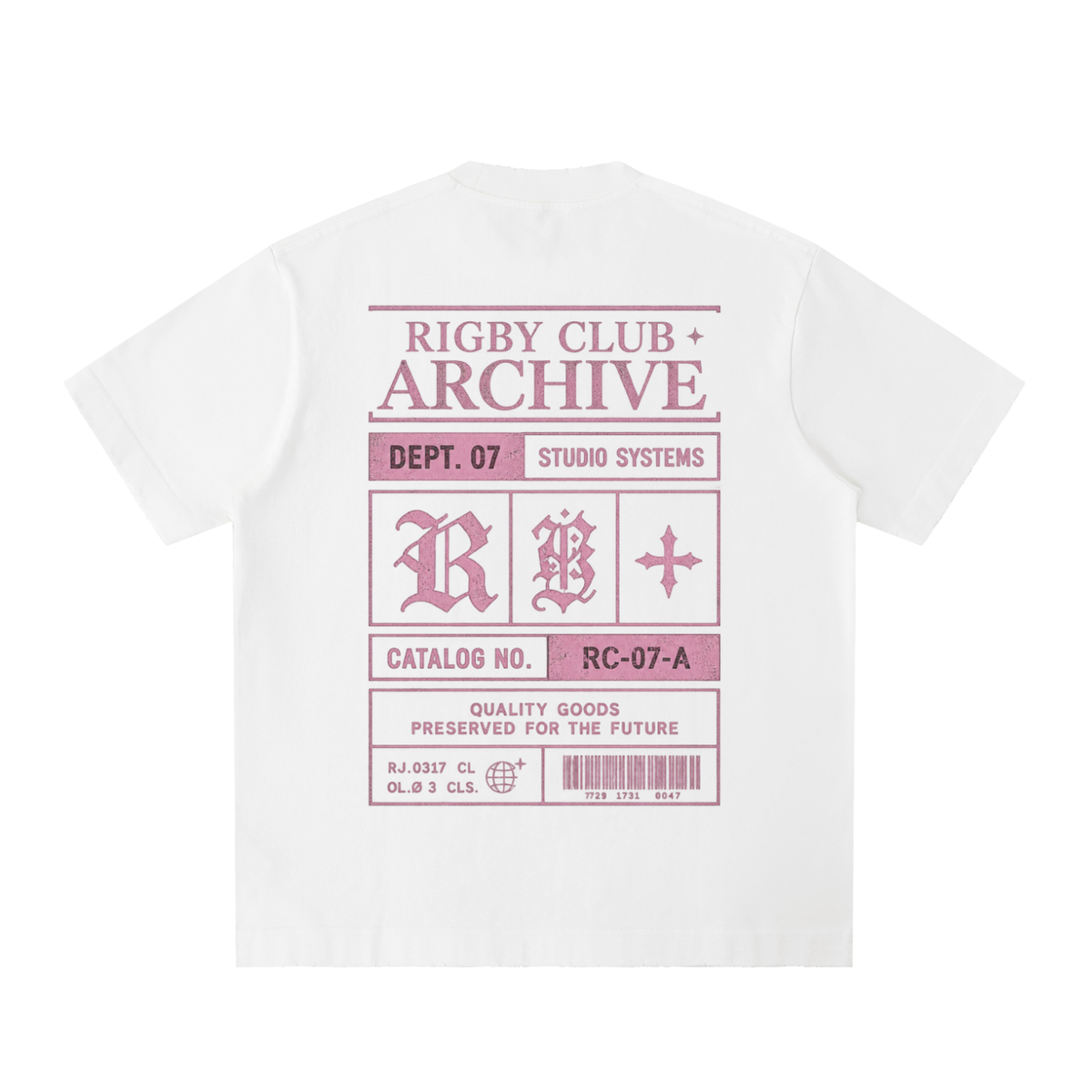 archive - Heavyweight Vintage Washed Frayed T-Shirt
