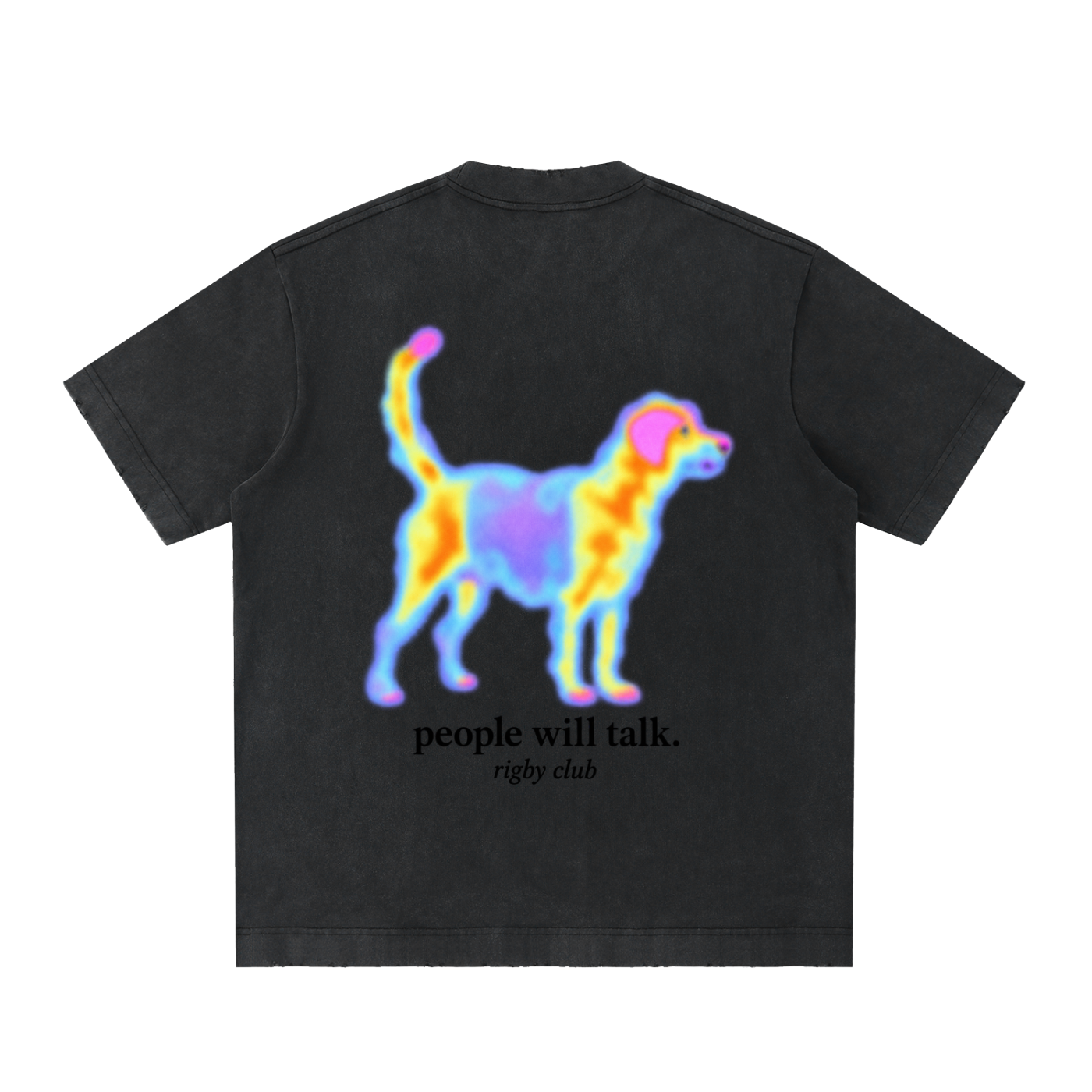 people will talk - Heavyweight Vintage Washed Frayed T-Shirt
