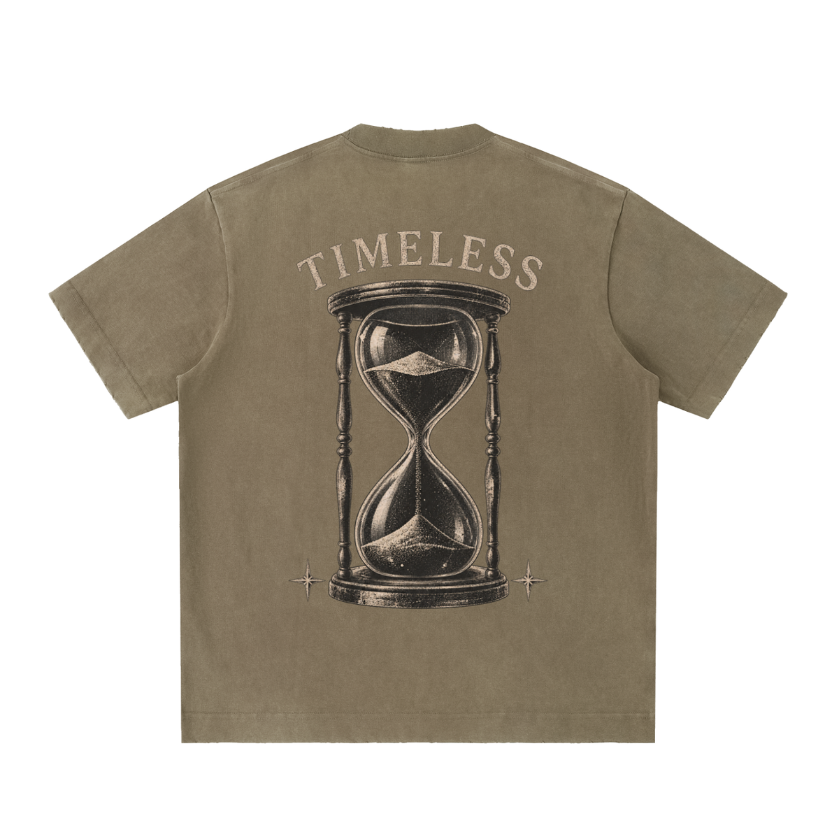timeless - Heavyweight Vintage Washed Frayed T-Shirt