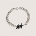 Five Pointed Star Cuban Bracelet